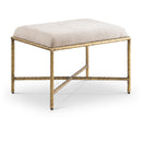  Color_Beige -- Meridian Valley Chenille Fabric Upholstered Bench IMAGE 1