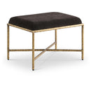  Color_Brown -- Valley Brown Chenille Fabric Upholstered Bench IMAGE 1