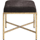  Color_Brown -- Valley Brown Chenille Fabric Upholstered Bench IMAGE 4