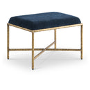  Color_Navy -- Valley Navy Chenille Fabric Upholstered Bench IMAGE 1