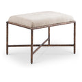  Color_Beige -- Meridian Valley Chenille Fabric Upholstered Bench IMAGE 1