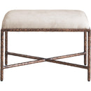  Color_Beige -- Meridian Valley Chenille Fabric Upholstered Bench IMAGE 3