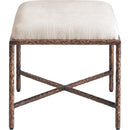  Color_Beige -- Meridian Valley Chenille Fabric Upholstered Bench IMAGE 4