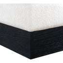  Color_Cream -- Havre Cream Velour Fur Fabric Upholstered Ottoman IMAGE 5