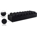  Color_Black -- Meridian Rumble Vegan Leather Upholstered Bench IMAGE 10
