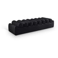  Color_Black -- Meridian Rumble Vegan Leather Upholstered Bench IMAGE 1