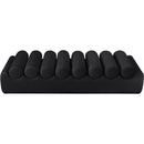 Meridian Rumble Black Vegan Leather Bench IMAGE 5