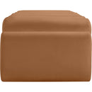  Color_Cognac -- Rumble Cognac Vegan Leather Upholstered Bench IMAGE 4