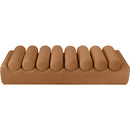  Color_Cognac -- Rumble Cognac Vegan Leather Upholstered Bench IMAGE 5