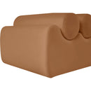  Color_Cognac -- Rumble Cognac Vegan Leather Upholstered Bench IMAGE 6
