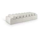  Color_Cream -- Rumble Cream Vegan Leather Upholstered Bench IMAGE 1