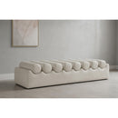  Color_Cream -- Rumble Cream Vegan Leather Upholstered Bench IMAGE 2