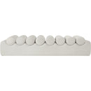  Color_Cream -- Rumble Cream Vegan Leather Upholstered Bench IMAGE 3