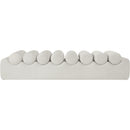 Meridian Rumble Cream Vegan Leather Bench IMAGE 3
