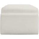  Color_Cream -- Rumble Cream Vegan Leather Upholstered Bench IMAGE 4
