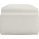 Meridian Rumble Cream Vegan Leather Bench IMAGE 4