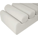  Color_Cream -- Rumble Cream Vegan Leather Upholstered Bench IMAGE 7