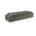  Color_Green -- Rumble Green Vegan Leather Upholstered Bench IMAGE 1