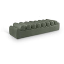  Color_Green -- Rumble Green Vegan Leather Upholstered Bench IMAGE 1