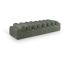 Meridian Rumble Green Vegan Leather Bench IMAGE 1