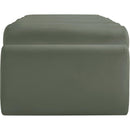  Color_Green -- Rumble Green Vegan Leather Upholstered Bench IMAGE 4