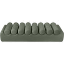  Color_Green -- Rumble Green Vegan Leather Upholstered Bench IMAGE 5
