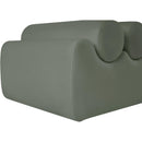  Color_Green -- Rumble Green Vegan Leather Upholstered Bench IMAGE 6
