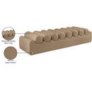  Color_Tan -- Rumble Tan Vegan Leather Upholstered Bench IMAGE 10