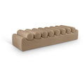  Color_Tan -- Rumble Tan Vegan Leather Upholstered Bench IMAGE 1