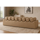  Color_Tan -- Rumble Tan Vegan Leather Upholstered Bench IMAGE 2