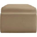  Color_Tan -- Rumble Tan Vegan Leather Upholstered Bench IMAGE 4