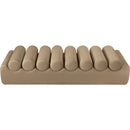 Meridian Rumble Tan Vegan Leather Bench IMAGE 5