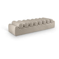  Color_Taupe -- Rumble Taupe Vegan Leather Upholstered Bench IMAGE 1