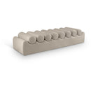  Color_Taupe -- Rumble Taupe Vegan Leather Upholstered Bench IMAGE 1