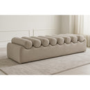  Color_Taupe -- Rumble Taupe Vegan Leather Upholstered Bench IMAGE 2