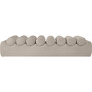 Meridian Rumble Taupe Vegan Leather Bench IMAGE 3