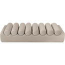  Color_Taupe -- Rumble Taupe Vegan Leather Upholstered Bench IMAGE 5