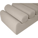  Color_Taupe -- Rumble Taupe Vegan Leather Upholstered Bench IMAGE 7