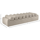  Color_Taupe -- Rumble Taupe Vegan Leather Upholstered Bench IMAGE 9
