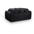 Meridian Rumble Black Vegan Leather Bench IMAGE 1