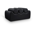 Meridian Rumble Black Vegan Leather Bench IMAGE 1