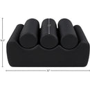 Meridian Rumble Black Vegan Leather Bench IMAGE 8