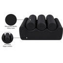  Color_Black -- Meridian Rumble Vegan Leather Upholstered Bench IMAGE 9