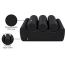 Meridian Rumble Black Vegan Leather Bench IMAGE 9