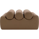  Color_Brown -- Rumble Brown Vegan Leather Upholstered Bench IMAGE 3