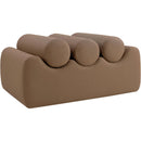  Color_Brown -- Rumble Brown Vegan Leather Upholstered Bench IMAGE 5