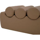  Color_Brown -- Rumble Brown Vegan Leather Upholstered Bench IMAGE 6