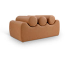  Color_Cognac -- Rumble Cognac Vegan Leather Upholstered Bench IMAGE 1