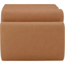  Color_Cognac -- Rumble Cognac Vegan Leather Upholstered Bench IMAGE 4
