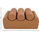  Color_Cognac -- Rumble Cognac Vegan Leather Upholstered Bench IMAGE 8